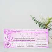 Billets vintages de carte d'embarquement mariage a (Debout devant)