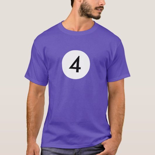 Billiard Ball 4 T-shirt (Voorkant)