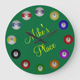 Billiard Ball met de Tekst van de Naam Grote Klok
