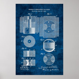 Billiard Ball Patent Art #11 Pool Room Wall Decor Poster