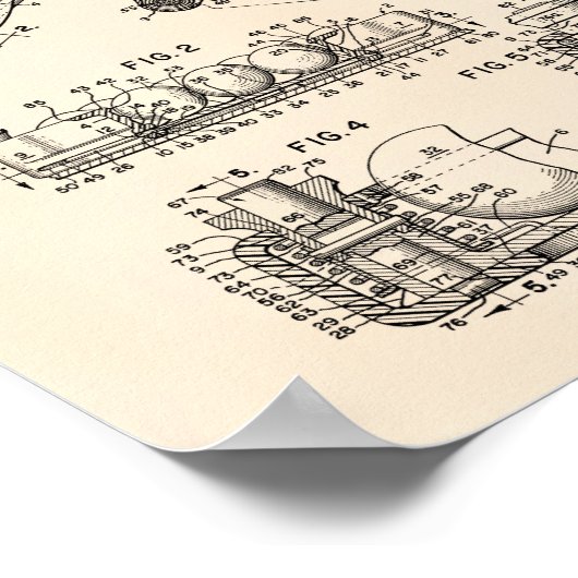 Billiard Ball Rack 1969 Patent Art - Old Peper Poster (Hoek)