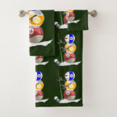 Billiard Ball Snowman Noël (En situation)