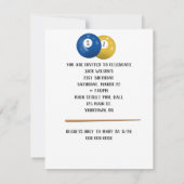 Billiard Balls 21e Invitation anniversaire (Dos)