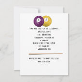 Billiard Balls 41e Invitation d'anniversaire (Dos)