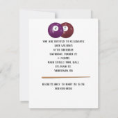 Billiard Balls 47e Invitation anniversaire (Dos)