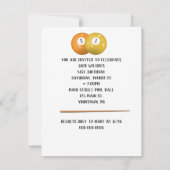 Billiard Balls 51e Invitation d'anniversaire (Dos)