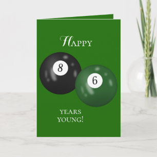 Billiard Balls 86ste verjaardag Kaart