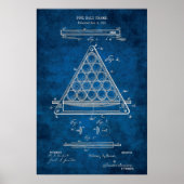 Billiard Balls Brevet Art #3 Salle de piscine Déco (Devant)