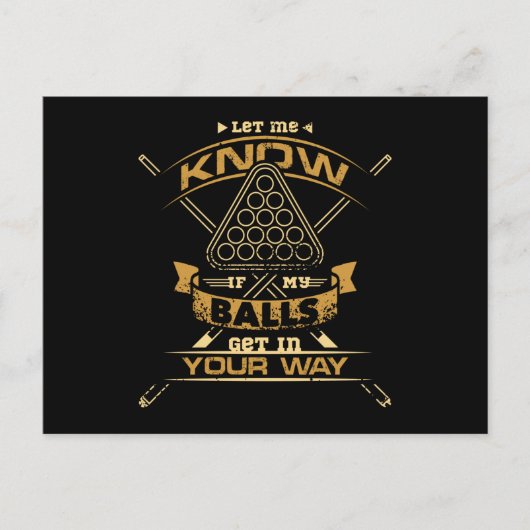 Billiard Balls Briefkaart (Voorkant)