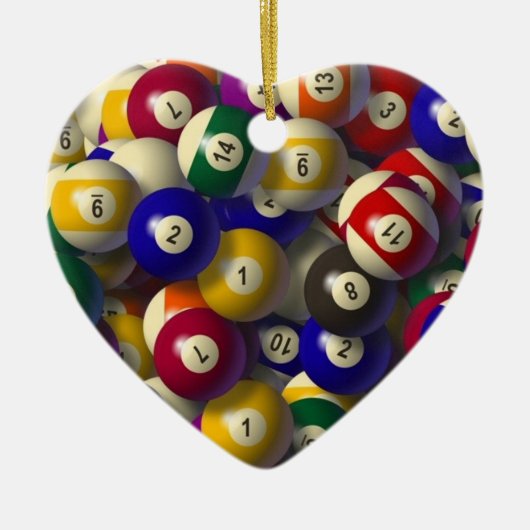 BILLIARD BALLS CHRISTMAS ORNAMENT (Voorkant)