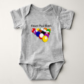 Billiard Balls Design Baby Bodysuit (Voorkant)