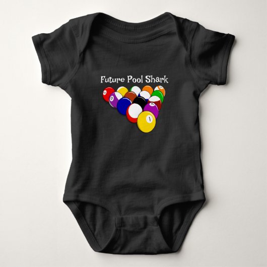 Billiard Balls Design Baby Bodysuit (Voorkant)