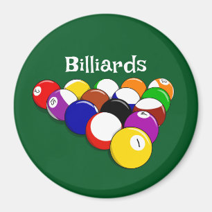 Billiard Balls Design Magnet Magneet