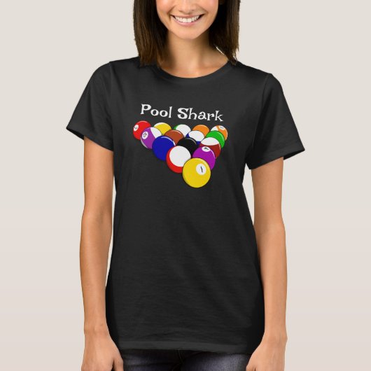 Billiard Balls Design Tee Shirt T-Shirt (Voorkant)