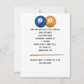 Billiard Balls Invitation 25e anniversaire (Dos)