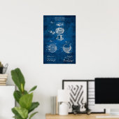 Billiard Balls patent Art #2 Pool Room Decor Poster (Thuiskantoor)