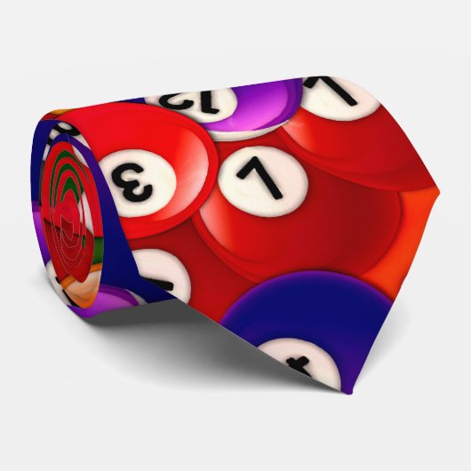 Billiard Balls Pattern Stropdas (Opgerold)