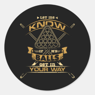 Billiard Balls Ronde Sticker
