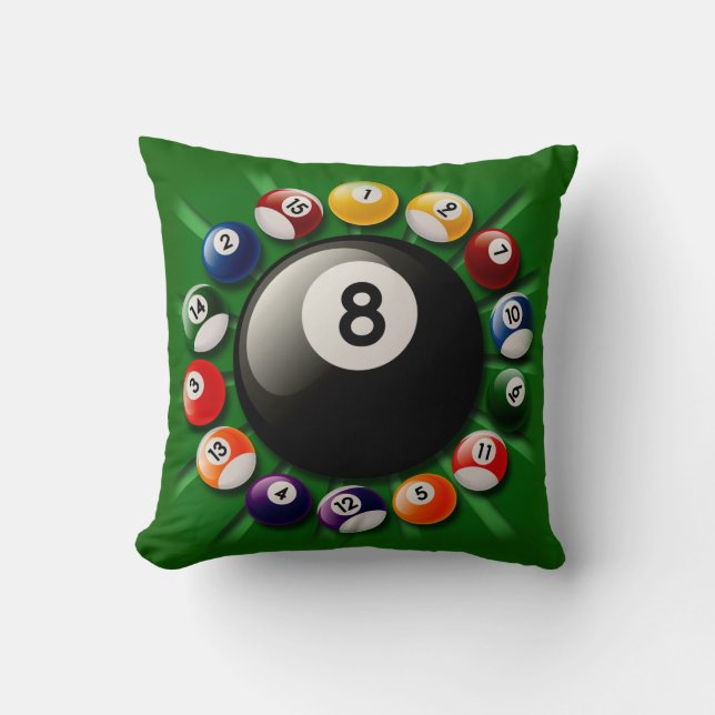 Billiard Balls Sierkussen (Voorkant)