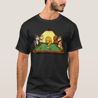 Billiard Dogs - 8 Ball Biljartspel Pool T-shirt