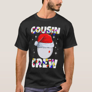 Billiard Keu Bal Speel Pool Neef Crew Kerstmis T-shirt