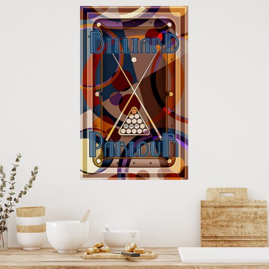 Billiard Parlor Panic Poster (Keuken)