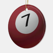 BILLIARD/POOL BALL CHRISTMAS ORNAMENT 7 (ZEVEN) (Links)