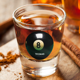 Billiard Pool Eight Ball, speciaal ontworpen voor Shot Glas