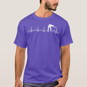 Billiard Pool Heartbeat EKG Billiard Player Pulse T-shirt