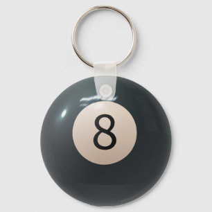 Billiard Pool Keyring Eight ball Sleutelhanger