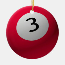 BILLIARD/POOLBALCHRISTMAS ORNAMENT 3 (DRIE)