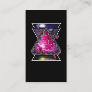 Billiard Space Snooker Pool Player Visitekaartje