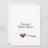 Billiard Thème Bridal Show Invitation (Dos)