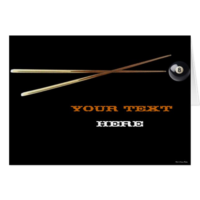 BilliardKaart (Voorkant Horizontaal)