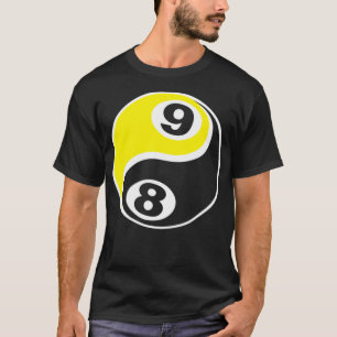 Billiardpool 8 Koel 9 Kogelschedel T-shirt