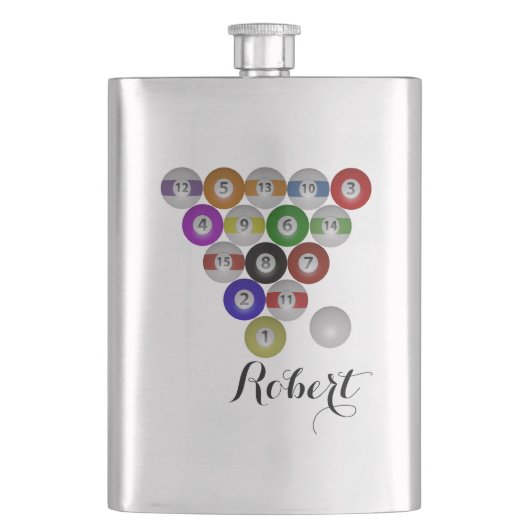 Billiardrack met acht balken flacon (Voorkant)