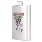 Billiardrack met acht balken flacon (Links)