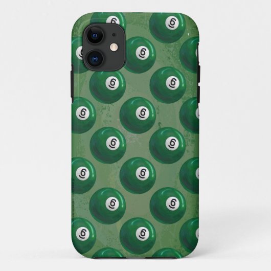 Billiards 6 Ball Patroon Case-Mate iPhone Case (Achterkant)