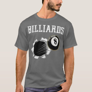 Billiards, 8-strand, poolhaai, sport door Zany Bra T-shirt
