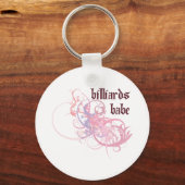 Billiards Babe Sleutelhanger (Voorkant)