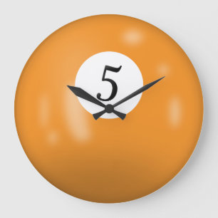 Billiards Ball Number 5 Grote Klok