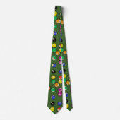 Billiards Balls Pool Table Necktie Stropdas (Voorkant)