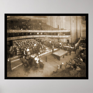 Billiards Chicago IL Foto 1906 Poster