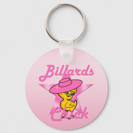 Billiards Chick #8 Sleutelhanger (Voorkant)
