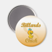 Billiards Chick Magneet (Voorkant / Achterkant)