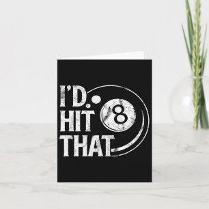 Billiards Funny Id Hit dat 8-bladerspoel speelt Kaart