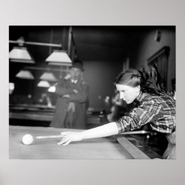 Billiards Game, 1910.  foto Poster