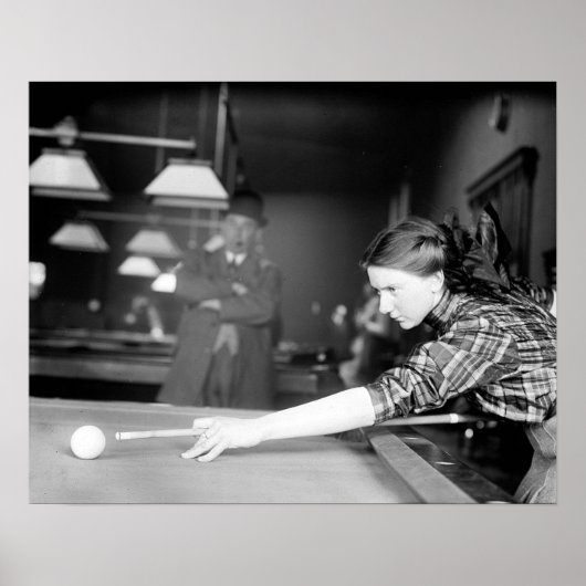 Billiards Game, 1910. foto Poster (Voorkant)