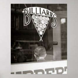 Billiards Hall, 1938.  foto Poster