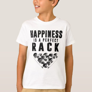 Billiards het geluk van de poolspeler is een perfe t-shirt